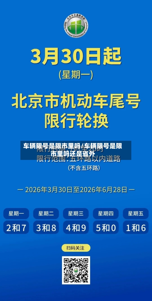 车辆限号是限市里吗/车辆限号是限市里吗还是省外-第2张图片