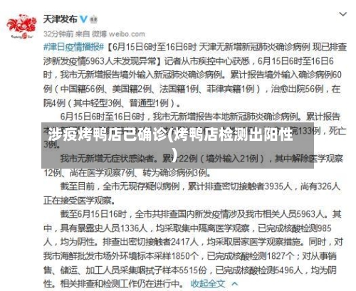 涉疫烤鸭店已确诊(烤鸭店检测出阳性)-第2张图片