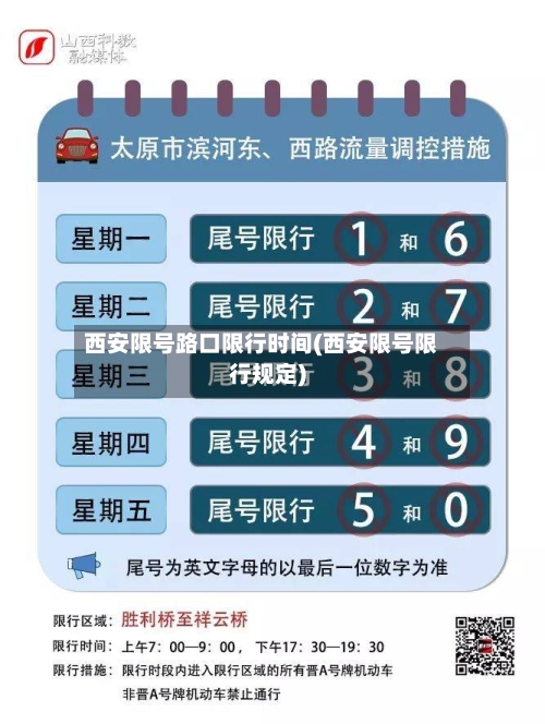 西安限号路口限行时间(西安限号限行规定)-第3张图片