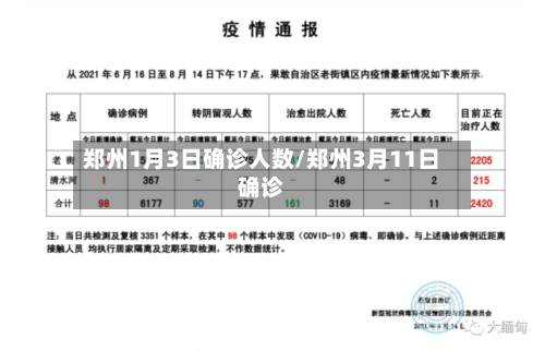 郑州1月3日确诊人数/郑州3月11日确诊-第2张图片