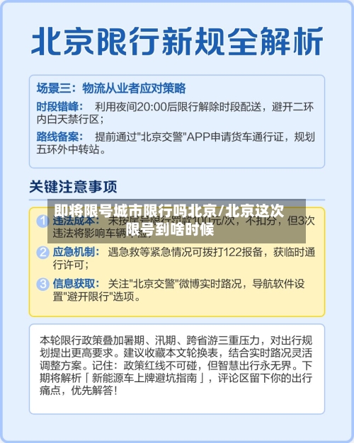 即将限号城市限行吗北京/北京这次限号到啥时候