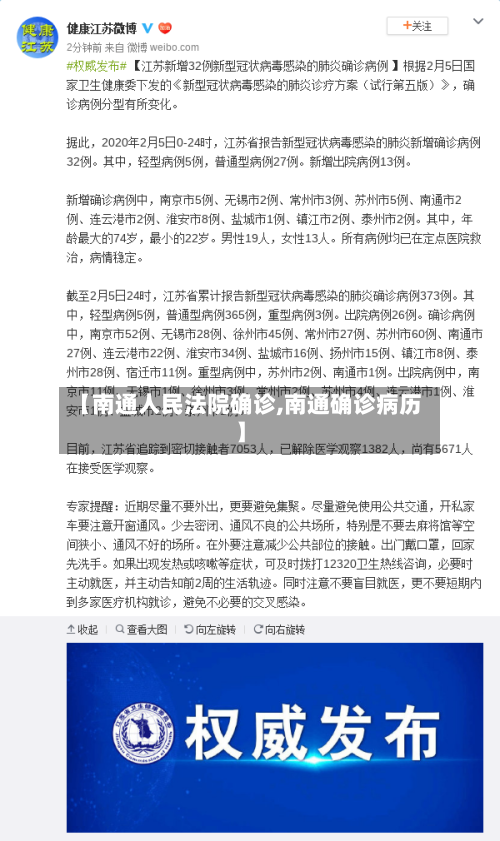 【南通人民法院确诊,南通确诊病历】-第3张图片
