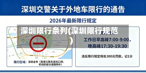 深圳限行条列(深圳限行规范)