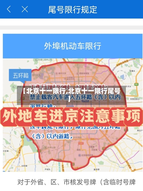 【北京十一限行,北京十一限行尾号】-第2张图片