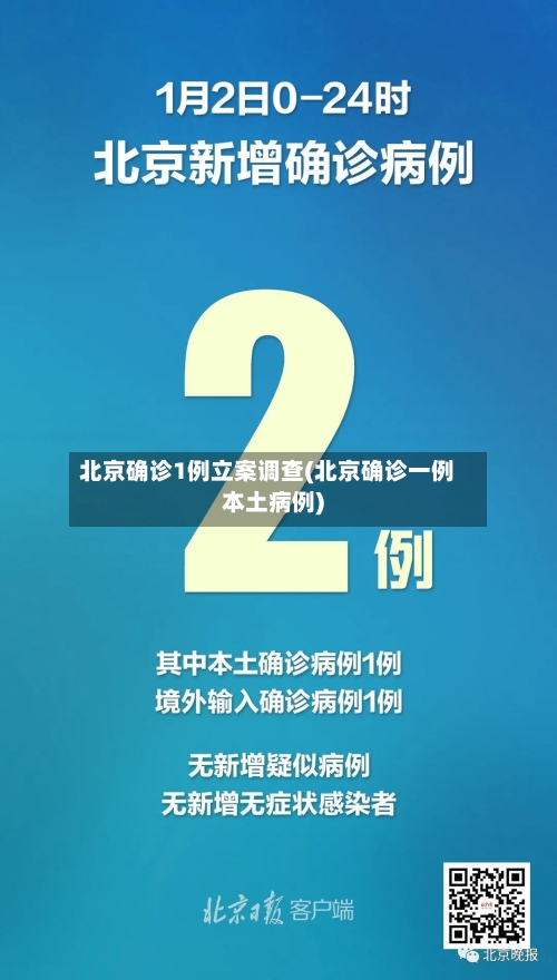 北京确诊1例立案调查(北京确诊一例本土病例)-第2张图片