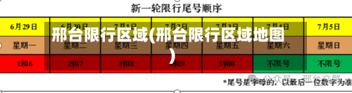 邢台限行区域(邢台限行区域地图)-第2张图片