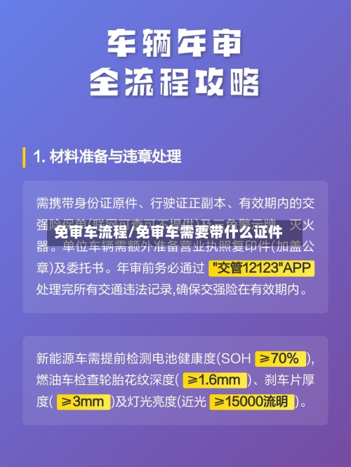 免审车流程/免审车需要带什么证件-第2张图片