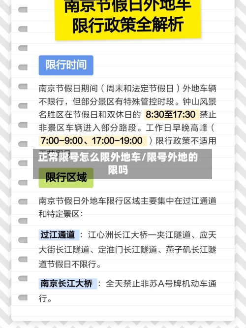 正常限号怎么限外地车/限号外地的限吗