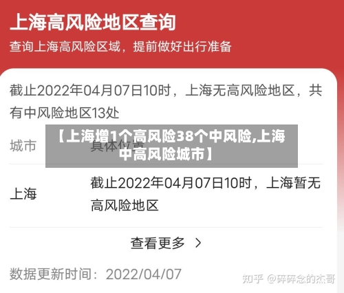 【上海增1个高风险38个中风险,上海中高风险城市】