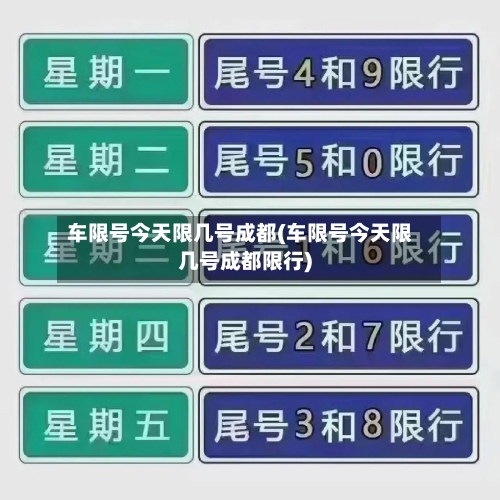 车限号今天限几号成都(车限号今天限几号成都限行)-第3张图片