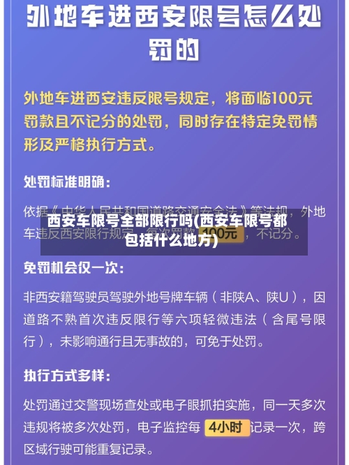 西安车限号全部限行吗(西安车限号都包括什么地方)