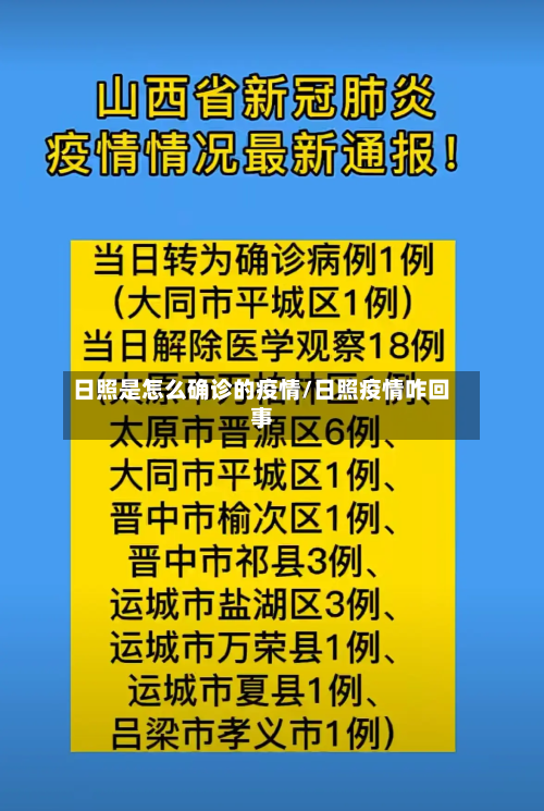 日照是怎么确诊的疫情/日照疫情咋回事