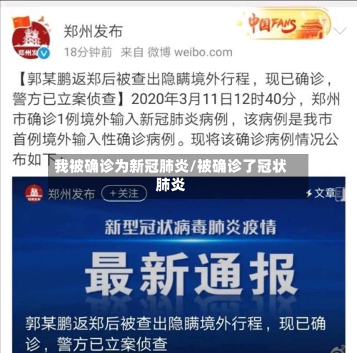 我被确诊为新冠肺炎/被确诊了冠状肺炎-第2张图片