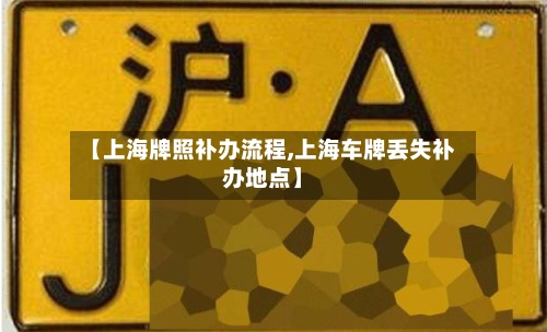 【上海牌照补办流程,上海车牌丢失补办地点】