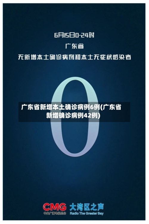 广东省新增本土确诊病例6例(广东省新增确诊病例42例)