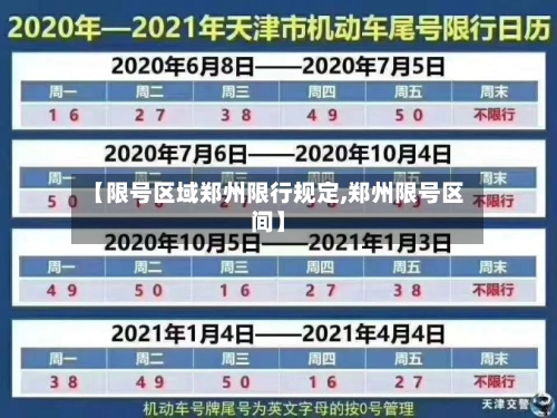 【限号区域郑州限行规定,郑州限号区间】-第3张图片