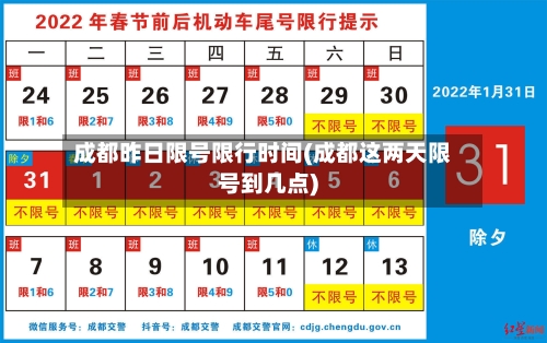 成都昨日限号限行时间(成都这两天限号到几点)-第2张图片