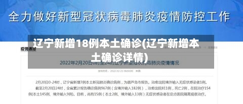 辽宁新增18例本土确诊(辽宁新增本土确诊详情)