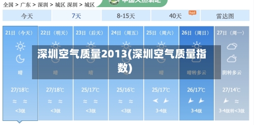 深圳空气质量2013(深圳空气质量指数)-第3张图片