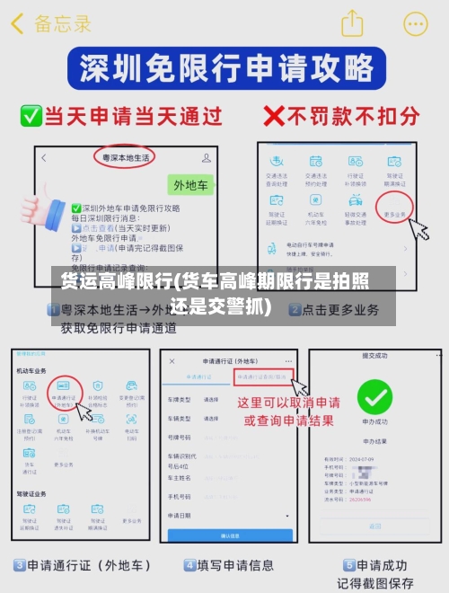 货运高峰限行(货车高峰期限行是拍照还是交警抓)