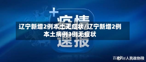 辽宁新增2例本土无症状/辽宁新增2例本土病例3例无症状