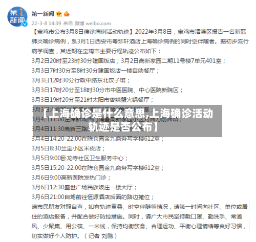 【上海确诊是什么意思,上海确诊活动轨迹是否公布】-第2张图片