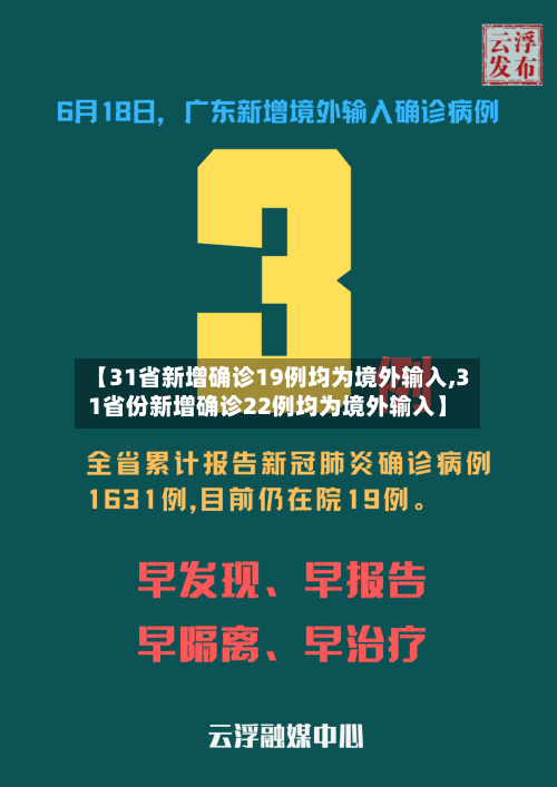 【31省新增确诊19例均为境外输入,31省份新增确诊22例均为境外输入】