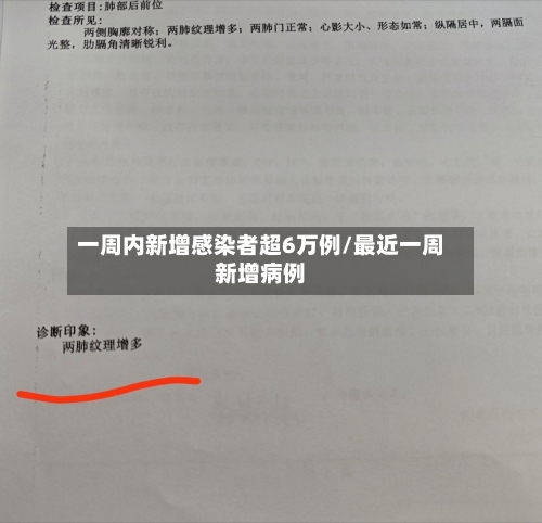 一周内新增感染者超6万例/最近一周新增病例-第2张图片