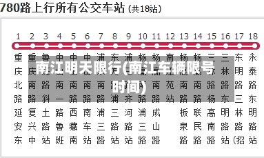 南江明天限行(南江车辆限号时间)