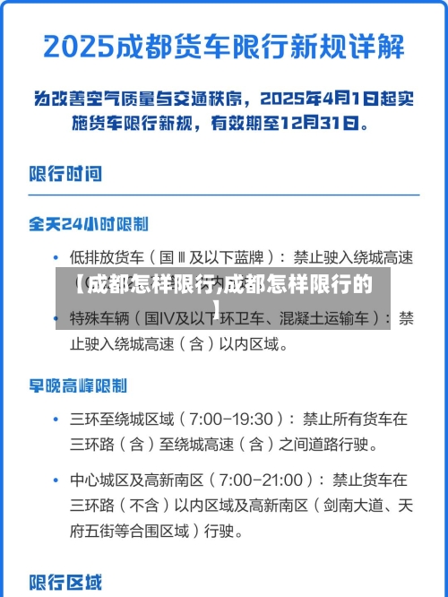 【成都怎样限行,成都怎样限行的】