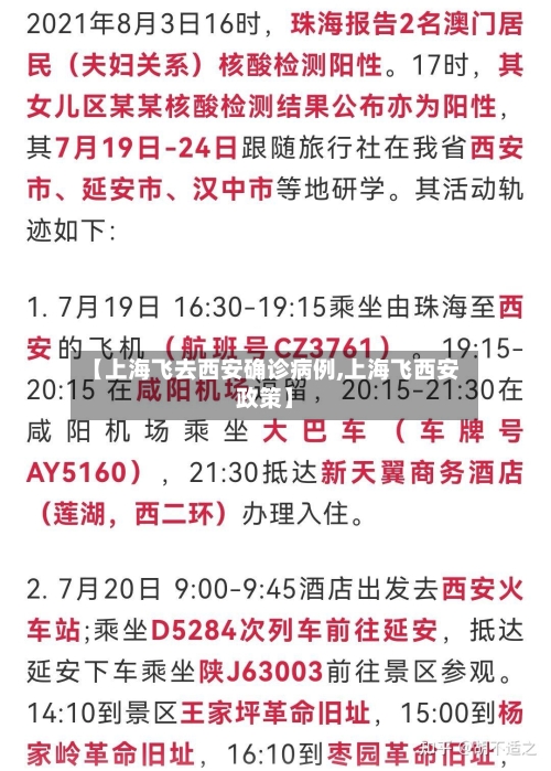 【上海飞去西安确诊病例,上海飞西安政策】