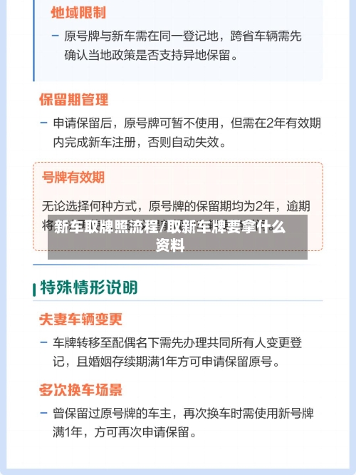 新车取牌照流程/取新车牌要拿什么资料