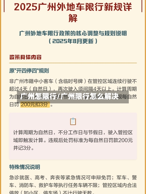 广州怎限行/广州限行怎么解决