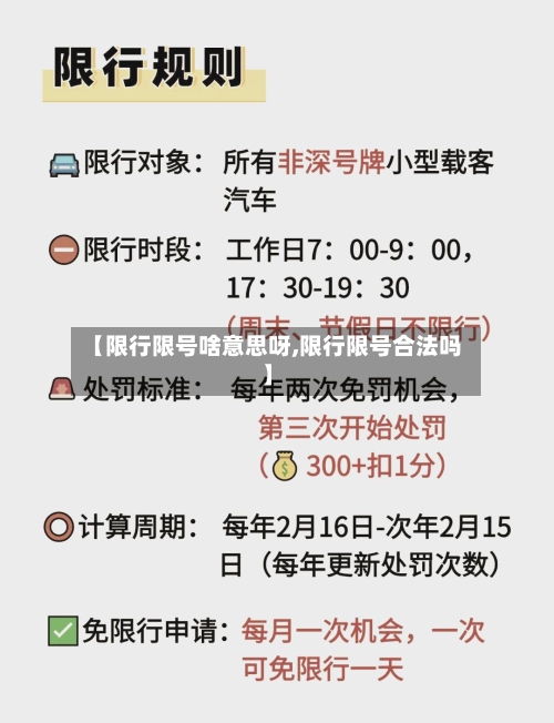 【限行限号啥意思呀,限行限号合法吗】