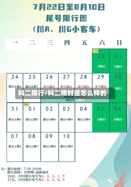 科二限行/科二限时是怎么样的